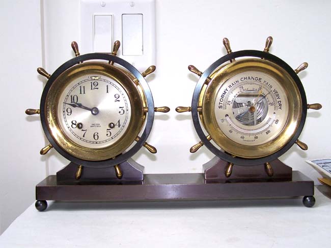 A Chelsea Clock and Barometer set circa 1948